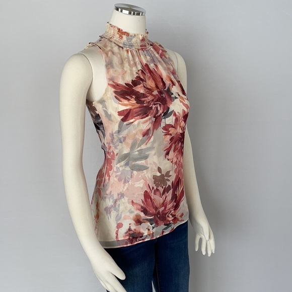 NWOT WHBM Floral Sleeveless Blouse..XX Small - Picture 6 of 16